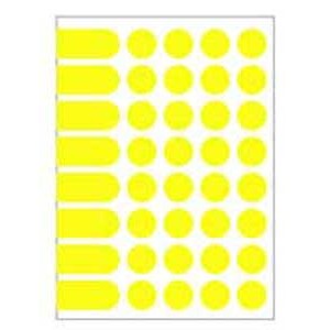 Etikety kruhové 24mm Agipa A5 žlté