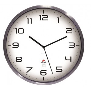 Nástenné hodiny exteriérové 355 cm ALBA Horextra strieborné
