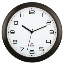 Nástenné hodiny 30 cm ALBA Hornew čierne