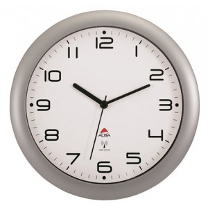 Nástenné hodiny Alba Hornewrc striebrorné