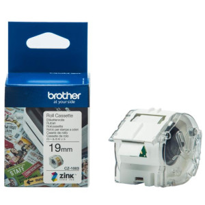 Samolepiace etikety Brother CZ-1003, 19 mm x 5 m pre farebnú tlač na VC-500W