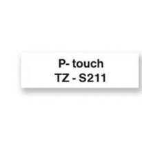 Samolepiaca páska Brother TZe-S211 6 mm biela/čierna