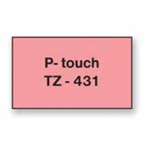 Samolepiaca páska Brother TZe-431 12 mm červená/čierna