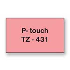Samolepiaca páska Brother TZe-431 12 mm červená/čierna