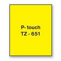 Samolepiaca páska Brother TZe-651 24 mm žltá/čierna