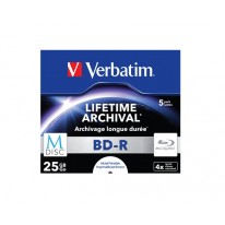 BD-R BluRay archivačné potlačiteľné M-DISC 25GB 6x štandardný obal VERBATIM