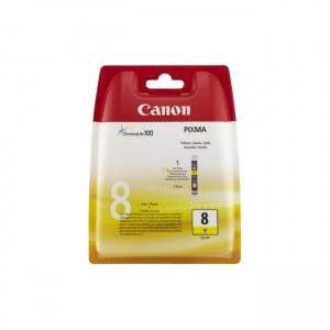 Atramentová náplň Canon CLI-8Y pre Pixma iP4200/5300/MP500/530/600/610/800 yellow (400 str.)