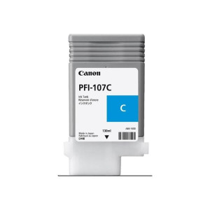 Atramentová náplň Canon PFI-107C pre iPF 670/680/685/780/785 cyan (130 ml)