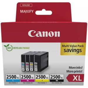 Atramentová náplň Canon PGI-2500 pre MAXIFY iB4050/MB5050/MB5350 XL multipack BK/C/M/Y