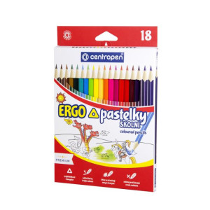 Farbičky trojhranné CENTROPEN 9521/18f