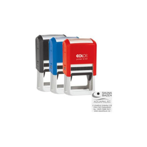 Pečiatka Colop Printer Q43 43x43mm - odtlačok modrý