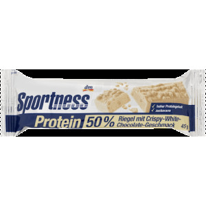 Proteínová tyčinka 50 % v bielej čokoláde, 45 g