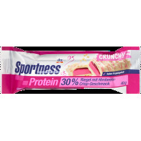 Proteínová tyčinka 30 % s príchuťou malina-chrumky v bielej čokoláde, 40 g