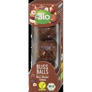 Datľovo - lieskovcové guľôčky s nugátom Bliss Balls, 60 g
