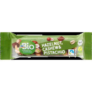 Orechová tyčinka lieskovce, kešu & pistácie, 35 g