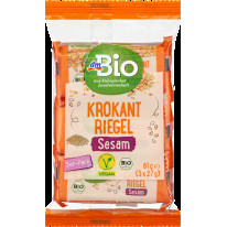 Krokantové tyčinky sezamové 3 x 27g, 81 g