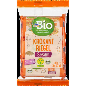 Krokantové tyčinky sezamové 3 x 27g, 81 g