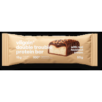 Proteínová tyčinka Double Trouble Hazelnut Cream, 55 g