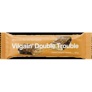 Proteínová tyčinka Double Trouble Salted Caramel Peanut, 55 g