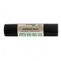Vrecia DONAU ECO strong, 60 ℓ,30 mic, 10 ks, čierne, LDPE