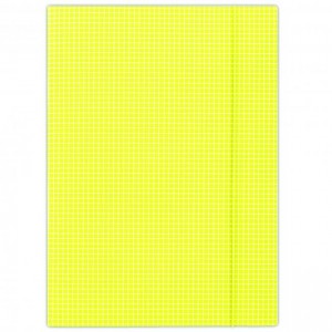 Kartónový obal s gumičkou DONAU žlté káro