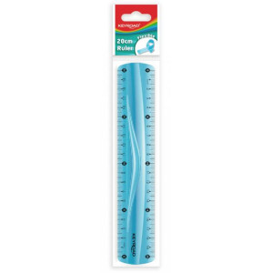Pravítko KEYROAD 20 cm, ohybné, mix farieb