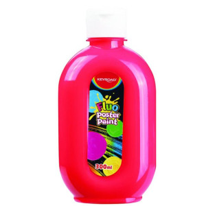 Temperová farba KEYROAD 300 ml neónová červená