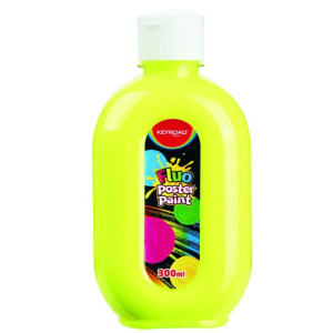 Temperová farba KEYROAD 300 ml neónová žltá