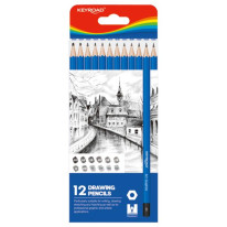 Ceruzka na skicovanie KEYROAD 8,8 x 21,4 x 0,9 cm, 12 ks