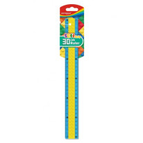 Pravítko KEYROAD 30 cm, ohybné, dizajn LEGO, mix farieb