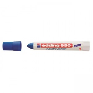 Priemyselný voskový popisovač edding 950 modrý