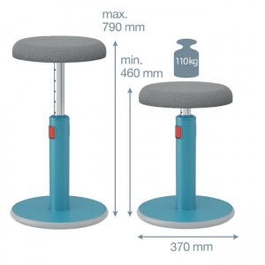 Ergonomická balančná stolička Leitz Cosy Ergo kľudná modrá