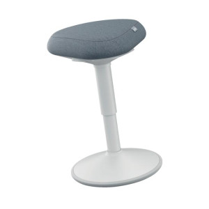 Ergonomická balančná stolička Leitz Ergo na sedenie, svetlosivá