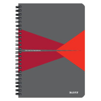 Blok Leitz Office Card A5 90 listov linajkový červený