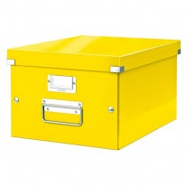 Stredná škatuľa Click & Store žltá