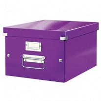 Stredná škatuľa Click & Store purpurová