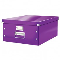 Veľká škatuľa A3 Click & Store purpurová