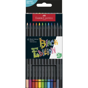Farbičky Faber Castell Black Edition, 12 ks