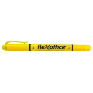 Zvýrazňovač Flexoffice HL01 1-4mm obojstranný žltý