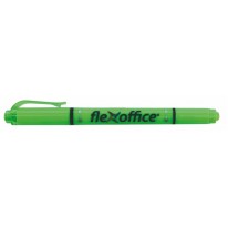 Zvýrazňovač Flexoffice HL01 1-4mm obojstranný zelený