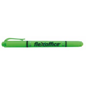 Zvýrazňovač Flexoffice HL01 1-4mm obojstranný zelený