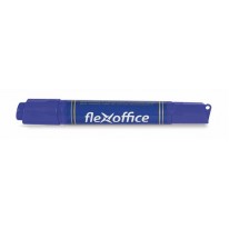 Permanentný popisovač Flexoffice PM04 0,8 6,0mm kuželovitý zrezaný obojstranný modrý