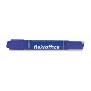 Permanentný popisovač Flexoffice PM04 0,8 6,0mm kuželovitý zrezaný obojstranný modrý
