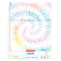 Blok poznámkový Herlitz A4, 80 listov, linajkový, New Batik Freedom