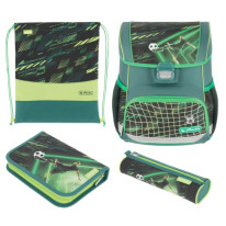 Školská taška Herlitz Loop+ Futbalista, sada
