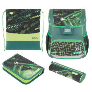 Školská taška Herlitz Loop+ Futbalista, sada