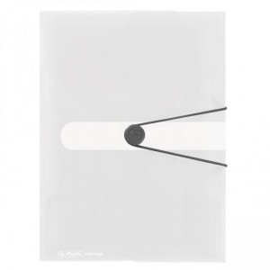 Plastový obal s gumičkou Herlitz Easy Orga číry