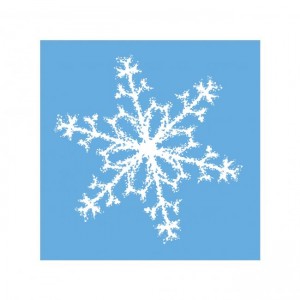 Vianočné servítky snehová hviezda 25x25cm