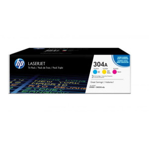 Sada tonerov CF372AM HP 304A (CC531A+CC532A+CC533A) pre CLJ CP2025/CM2320