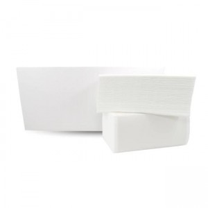 Papierové utierky skladané ZZ 2-vrstvové 100% celulóza biele , (20 bal.)